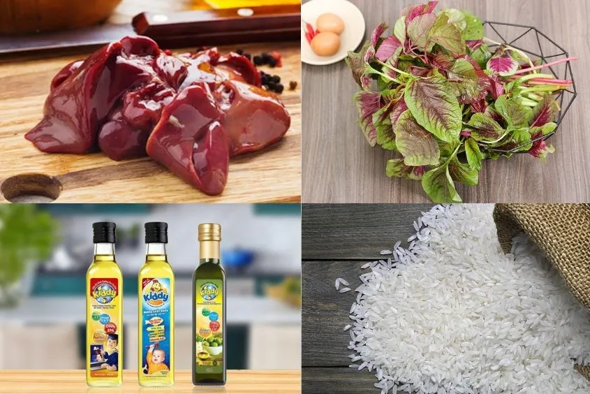 Cháo gan heo rau dền bổ máu, dễ chế biến