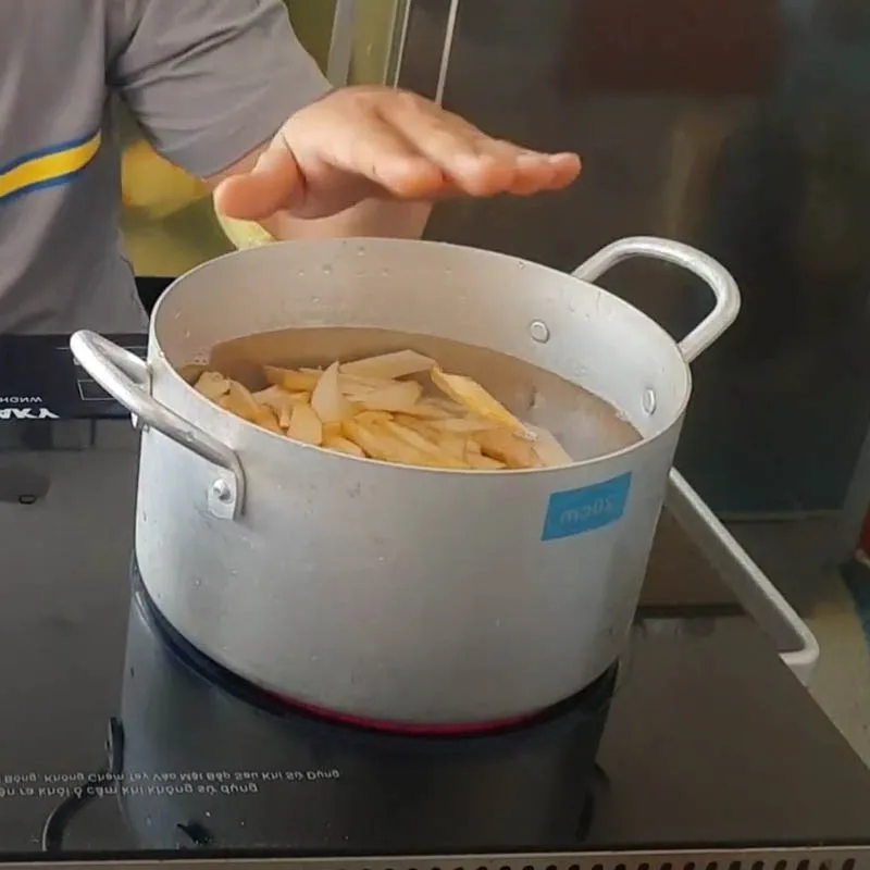 Nấu đậu xanh và củ mài