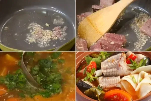 Kỹ thuật nấu nước dùng lẩu cá đuối lá giang chuẩn vị