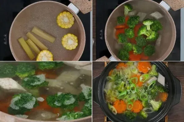 Nấu lẩu chay thập cẩm