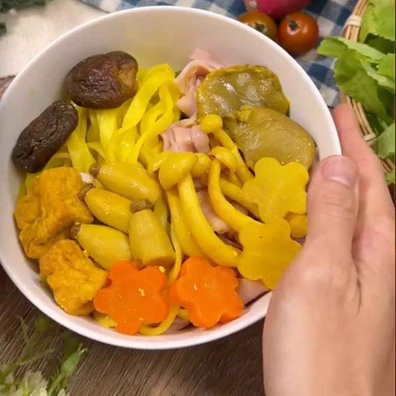 Mì quảng chay thành phẩm nhanh