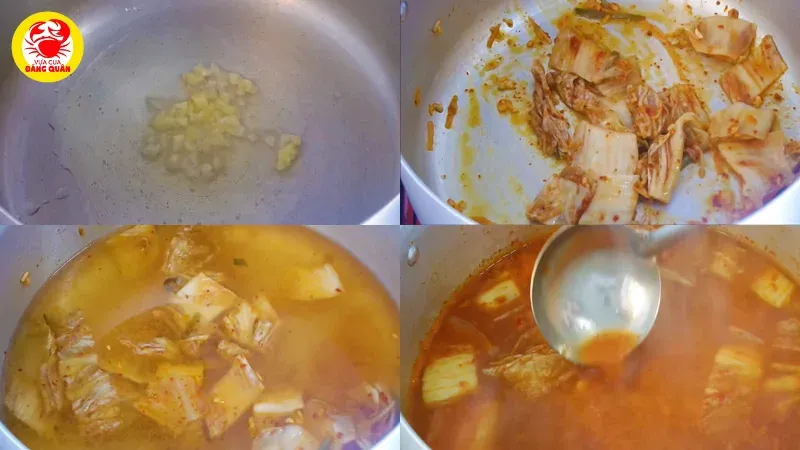 Nấu nước dùng (nước lèo) cho mì cay