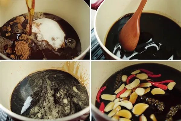 Đun nước mắm lửa nhỏ để giữ được tinh chất đạm