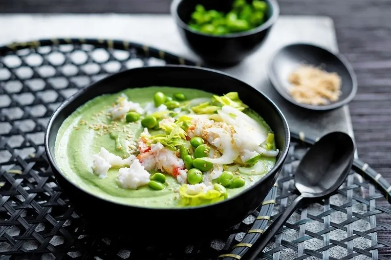 Cháo óc chó bông cải xanh giàu vitamin cho bé