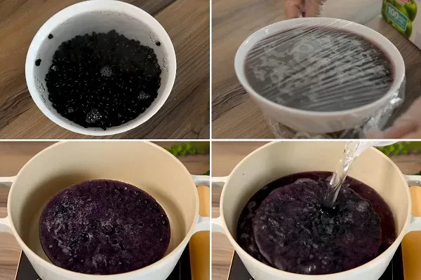 Cấp đông đậu đen sẽ giúp tiết kiệm thời gian nấu chè