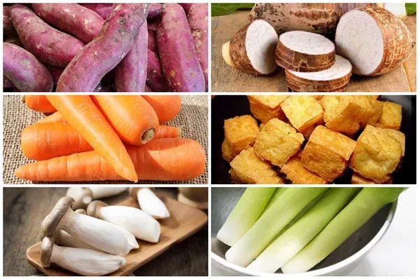 Nguyên liệu chính nấu món cà ri chay