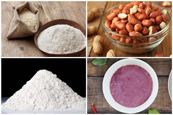 Nguyên liệu cơ bản cho cách nấu bánh đúc lạc truyền thống