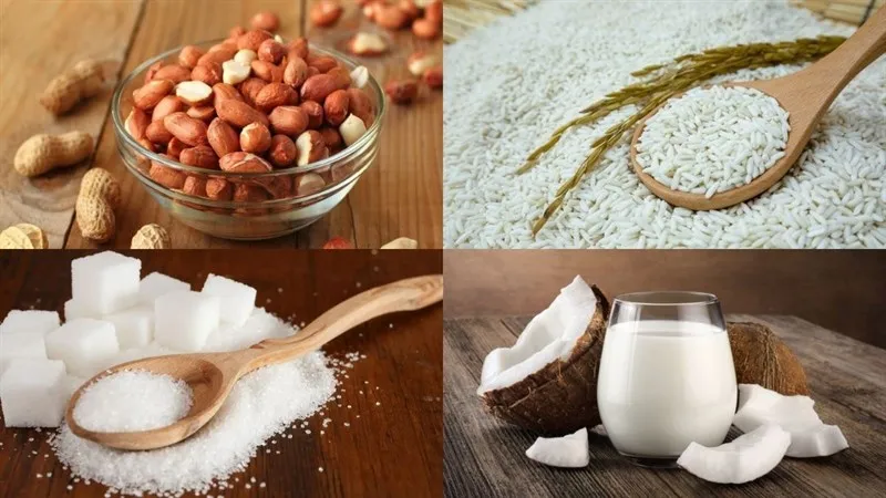 Nguyên liệu món ăn chè đậu phộng