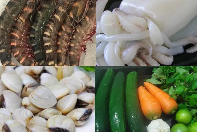 Các nguyên liệu tươi ngon cần chuẩn bị cho cách làm gỏi hải sản
