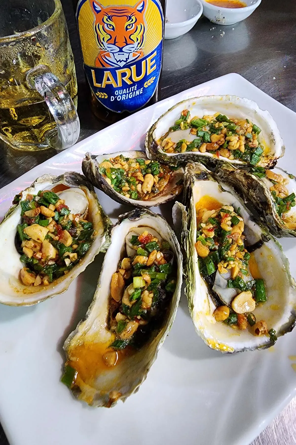 Hàu nướng mỡ hành