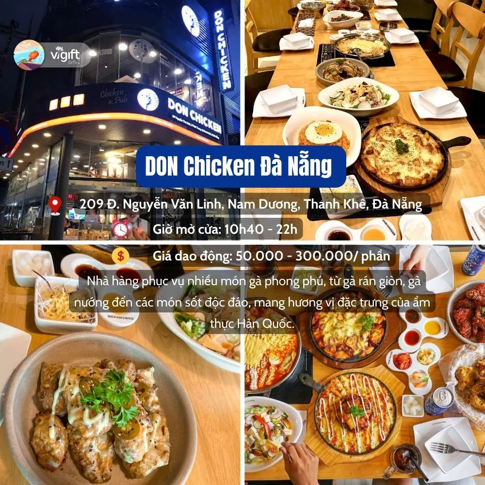 Nhà hàng Hàn Quốc ở Đà Nẵng - DON Chicken chuyên gà rán
