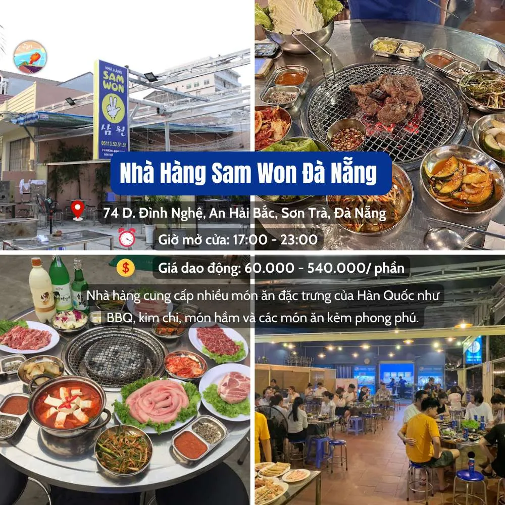 Nhà hàng Hàn Quốc ở Đà Nẵng - Sam Won không gian ấm cúng