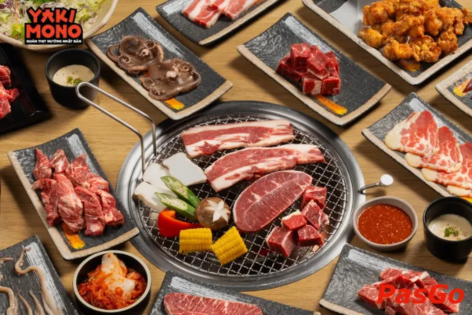 Bàn buffet nướng phong cách Nhật tại Yakimono