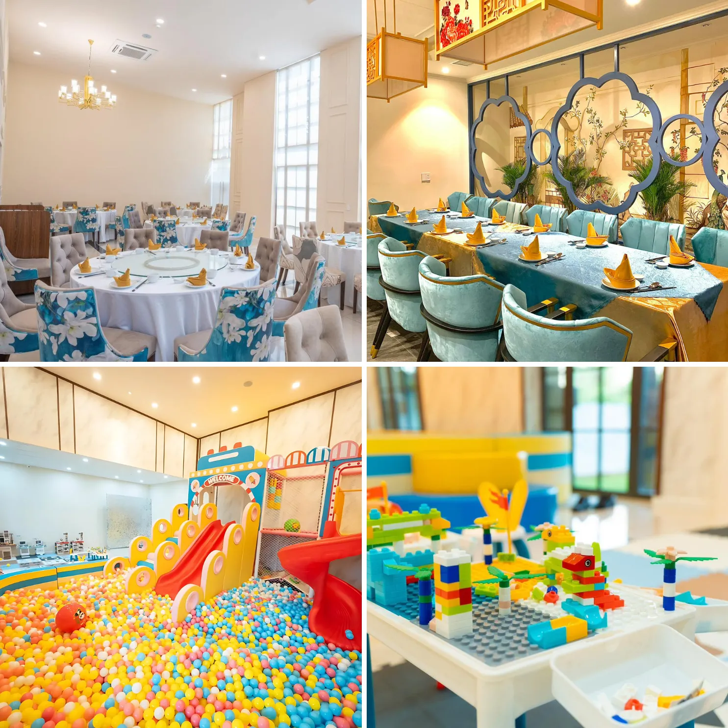 Tông màu pastel nhà hàng Phúc Gia - Ẩm thực Trung Hoa