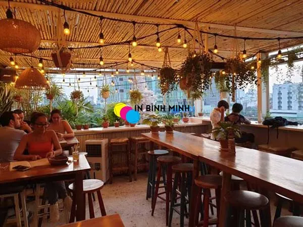 Vỡ Roof Garden với thiết kế mái tre độc đáo