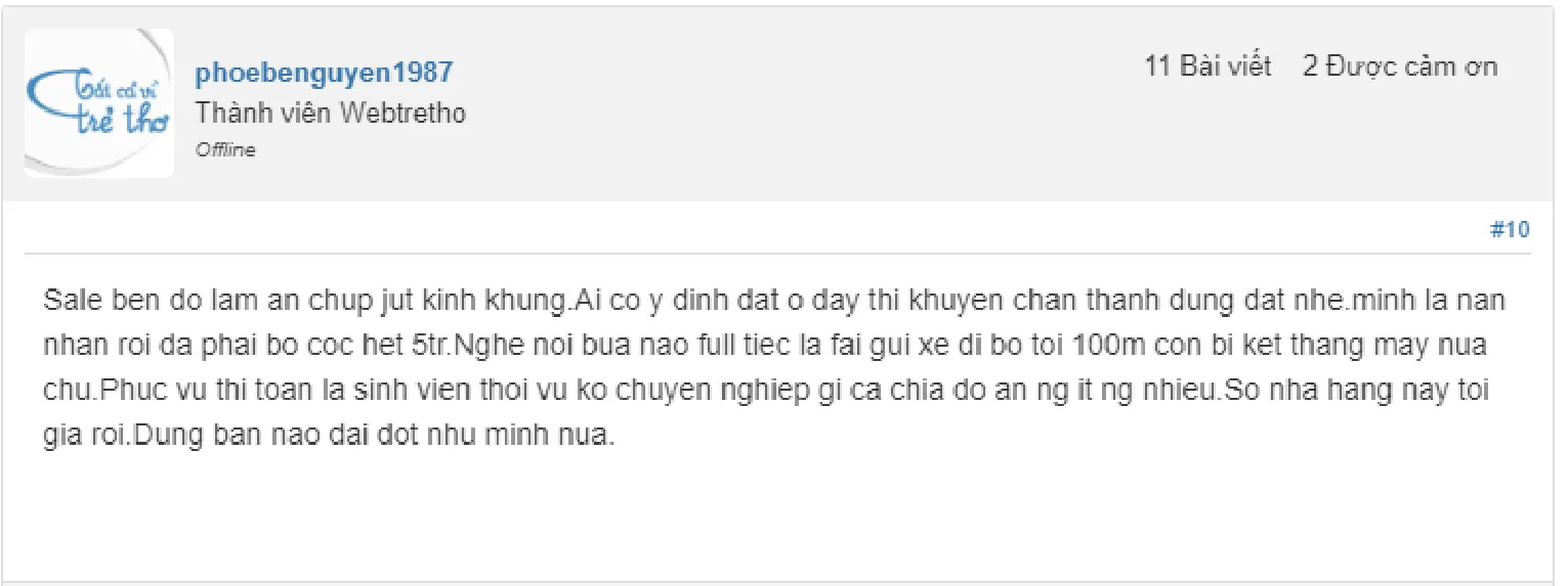 Phản hồi của khách hàng