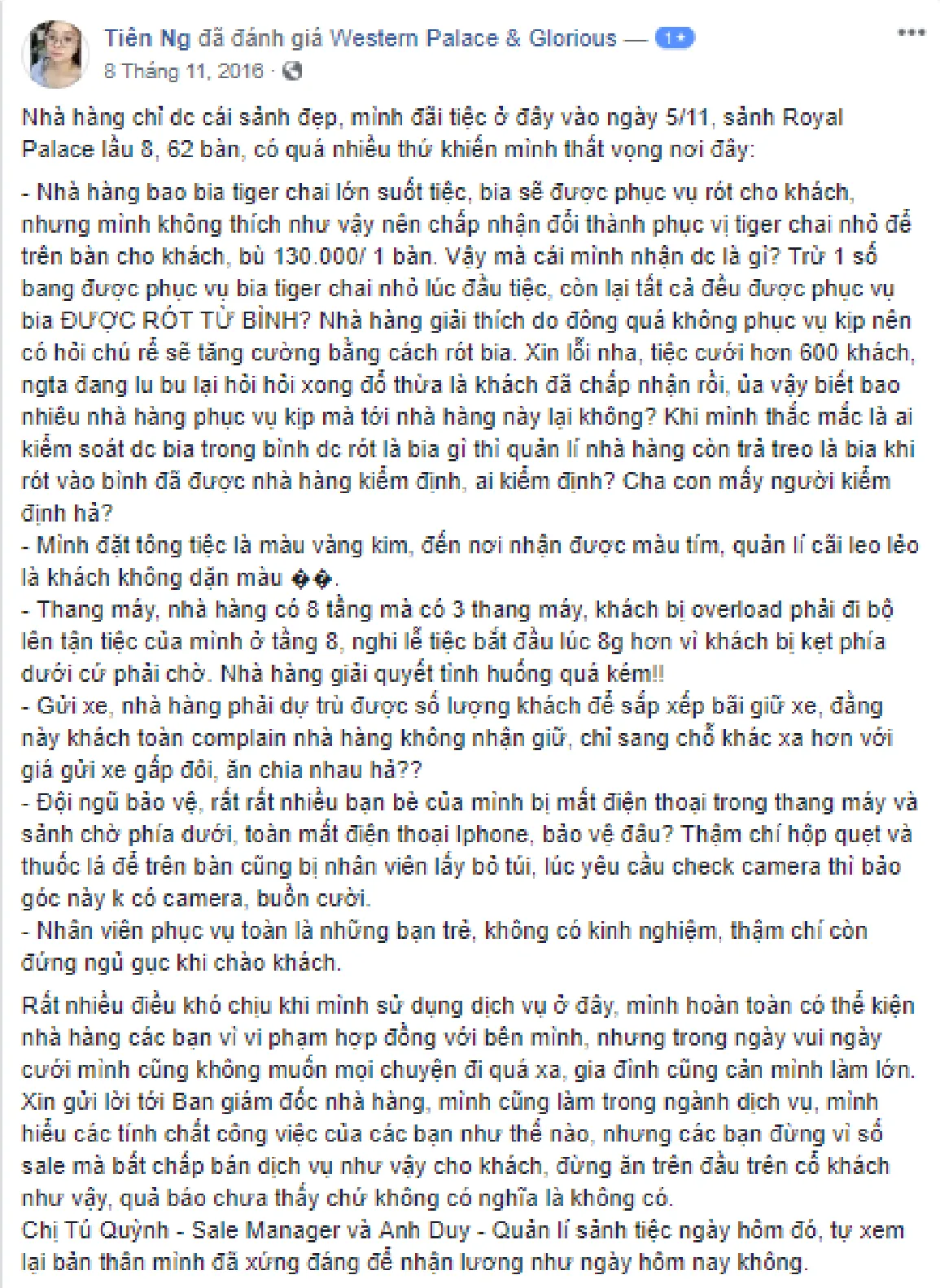 Góc chụp tổng thể sảnh tiệc