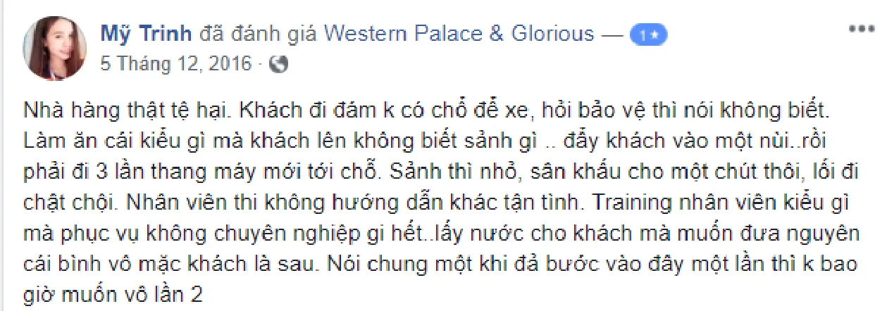 Góc nhìn khác của sảnh tiệc