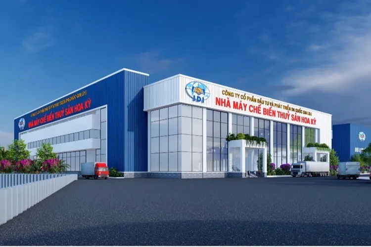 Phối cảnh nhà máy chế biến thủy sản Hoa Kỳ tại Đồng Tháp với quy mô gần 24.000 m²