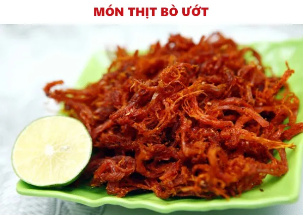 Thịt bò ướt hoàn thành