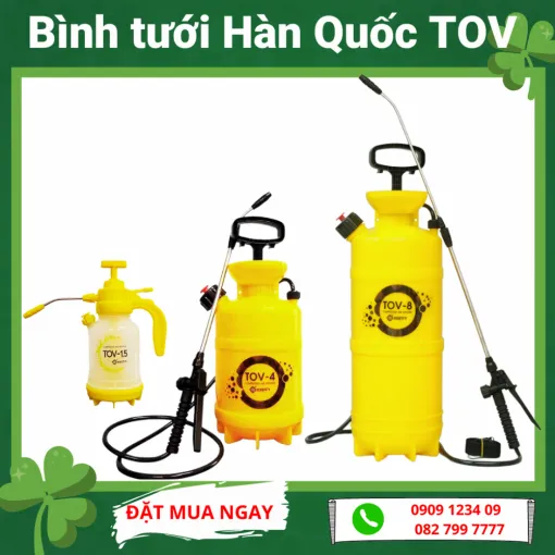 Bình xịt áp suất đa năng với nhiều chế độ phun, phù hợp cho vườn rau gia đình