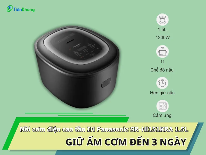 Nồi cơm điện cao tần giúp cơm gạo lứt đậu đen chín đều và thơm ngon hơn