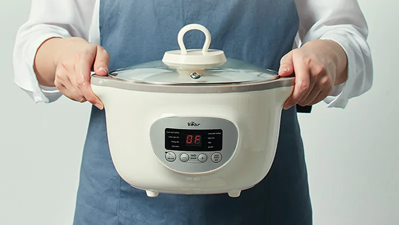 Thố sứ lẻ trong bộ nồi nấu cháo cách thuỷ bear giúp đa dạng hóa menu hàng ngày