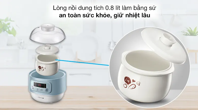 Vệ sinh lòng nồi sứ của nồi nấu chậm