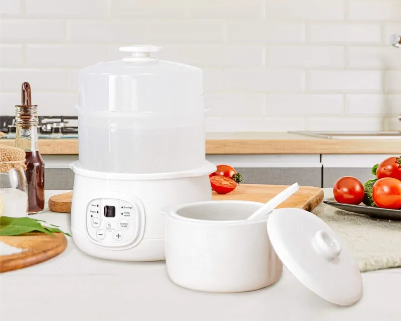 Nồi nấu chậm Moaz Bébé MB 060 tích hợp tính năng an toàn