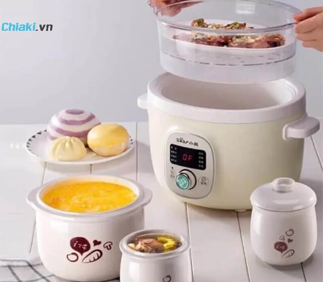 Nồi nấu cháo chuyên dụng giúp bảo toàn dinh dưỡng cho bé