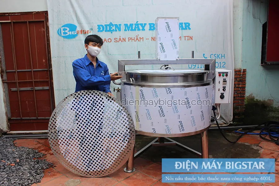 Mẫu nồi điện nấu thuốc bắc công nghiệp hiện đại