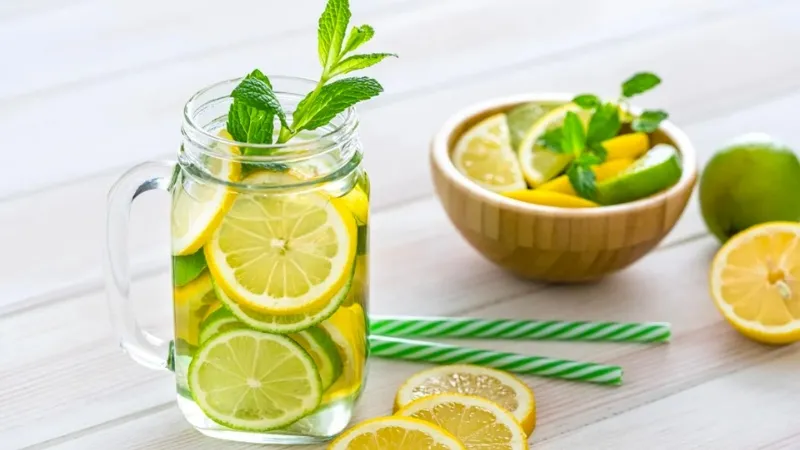 Minh họa hiệu quả nước uống giảm mỡ bụng