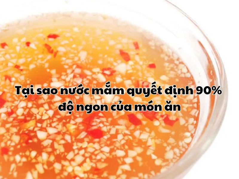 Tầm quan trọng của bát nước chấm trong món bánh tráng cuốn thịt heo chuẩn vị.