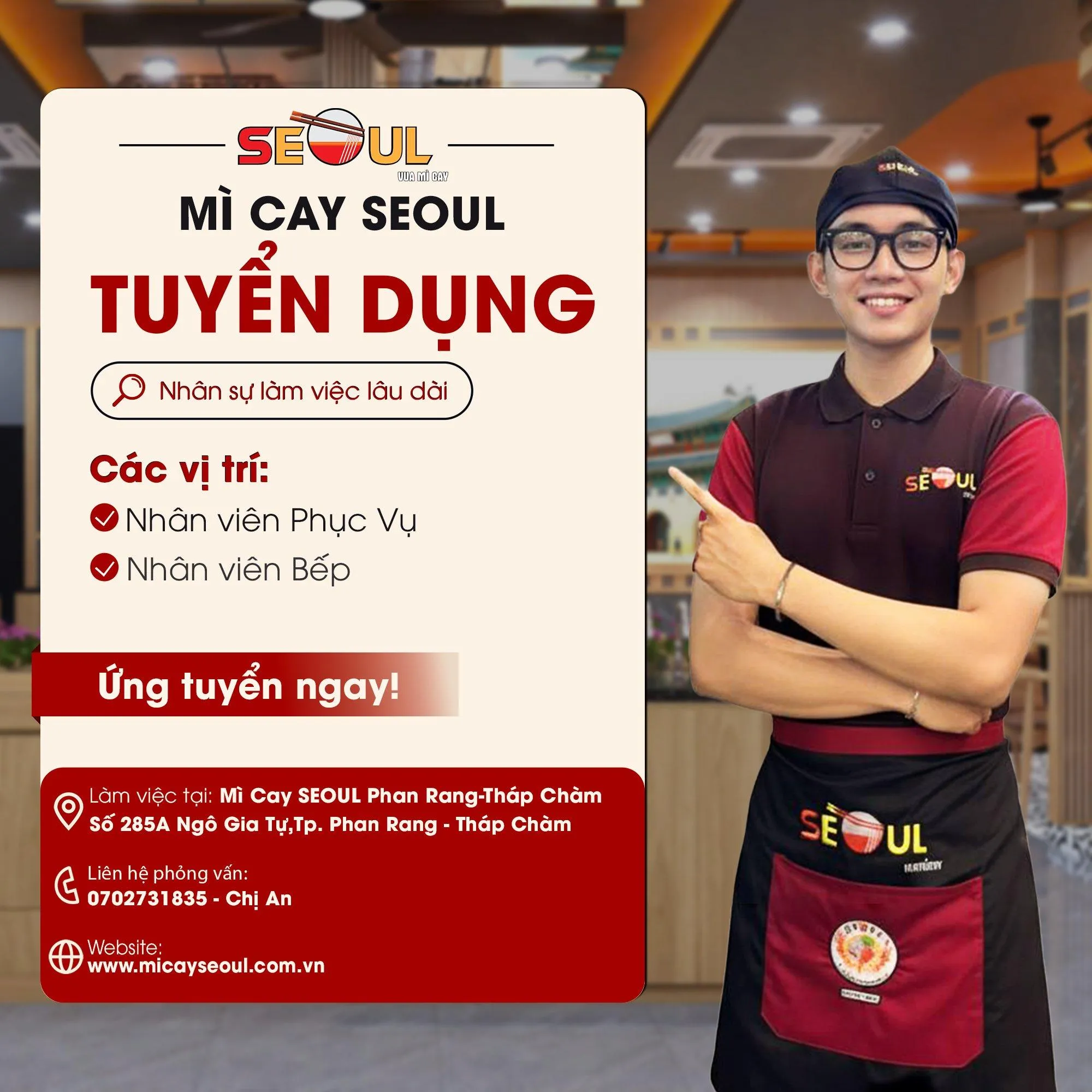 Tuyển dụng nhân viên tại chi nhánh Phan Rang Tháp Chàm