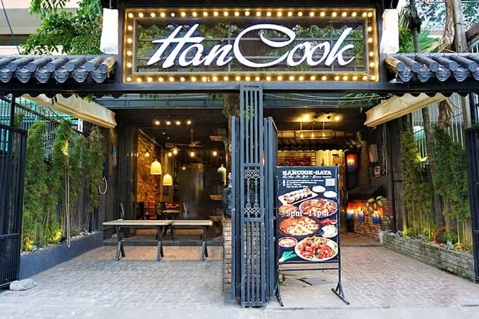 Không gian quán ăn Hàn Quốc Han Cook Cafe & Food đường Hải Phòng Đà Nẵng