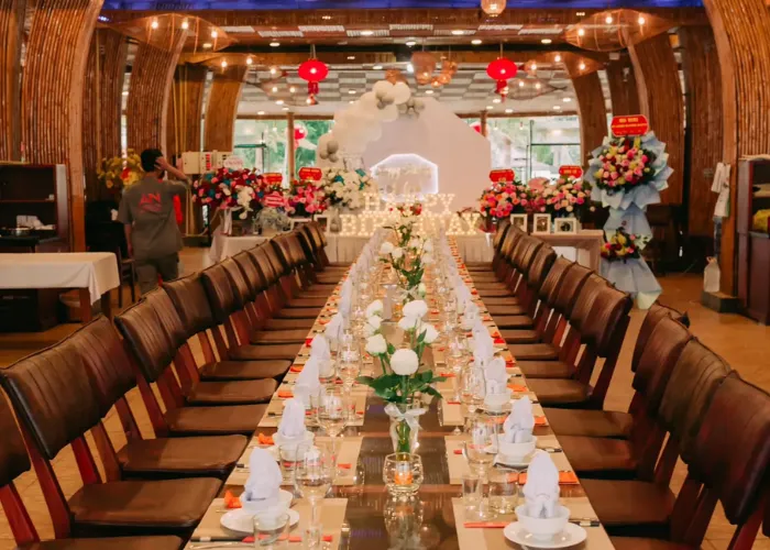 AN Lagoon Seafood Master có không gian sang trọng, phục vụ mọi nhu cầu trang trí, thiết kế của thực khách