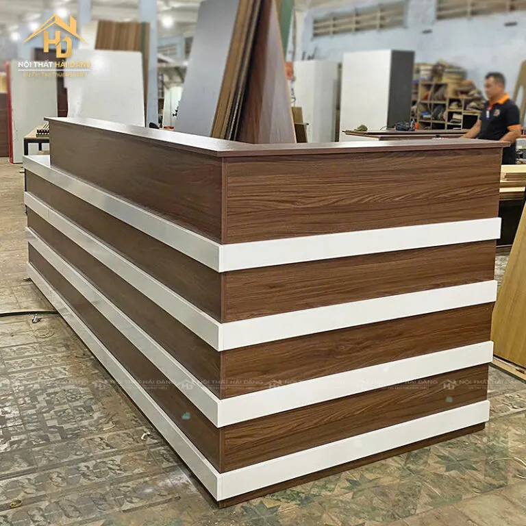 Quầy chữ L cho quán ăn