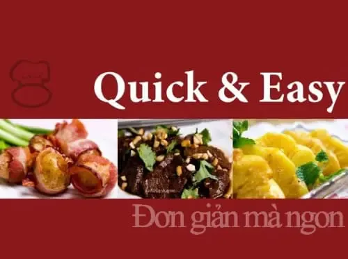Sách dạy nấu ăn Quick & Easy giúp tiết kiệm thời gian vào bếp
