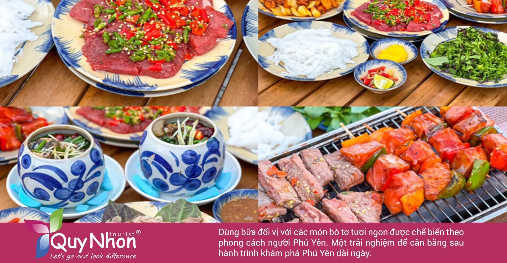 Các món bò tơ tại nhà hàng Dì Mai