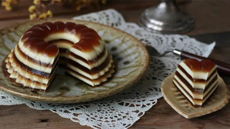 Rau câu dừa và bánh flan ngọt ngào cho món tráng miệng