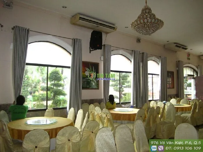 Rèm vải giá rẻ tại Quận 11 - Nhà hàng Phong Lan