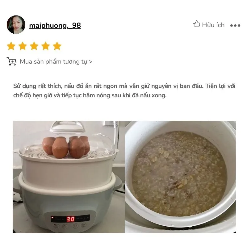 Nồi 2.5L đáp ứng nhu cầu gia đình đông người