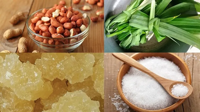 Nguyên liệu món ăn chè đậu phộng