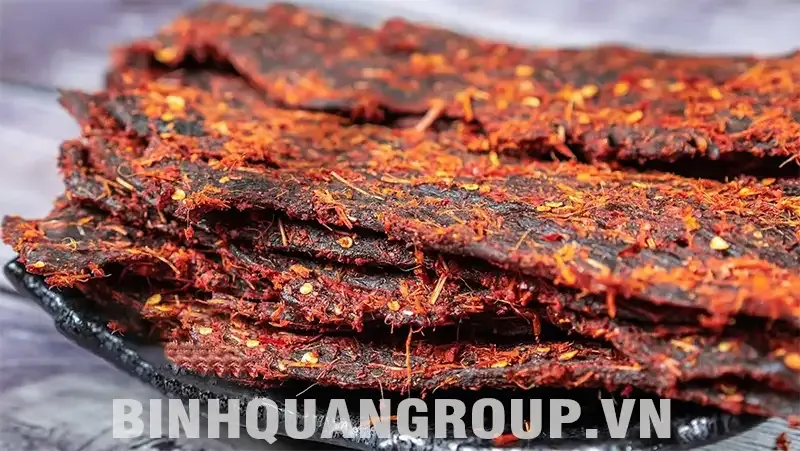 Thịt bò khô được sấy bằng máy