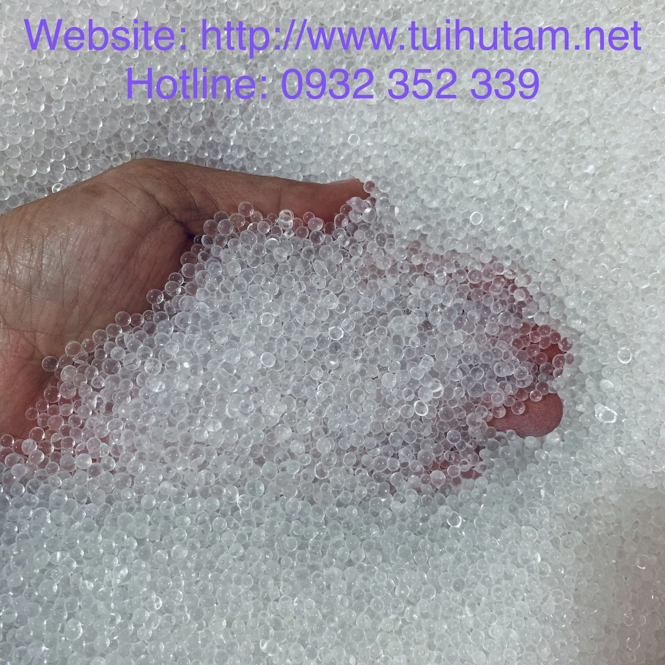 Hạt hút ẩm Silica Gel trắng