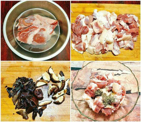 Thịt chân giò heo đã sơ chế sạch sẽ