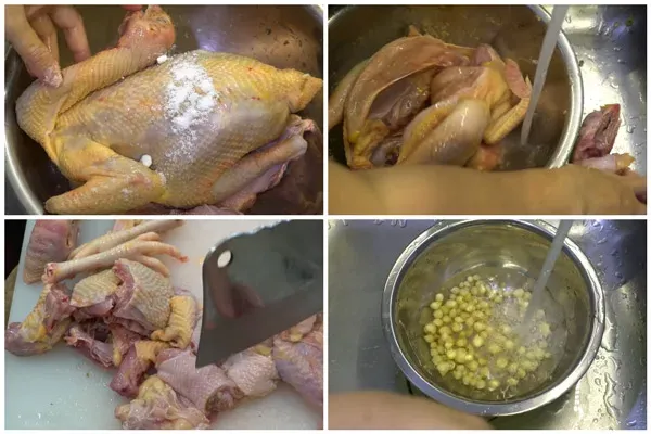 Sơ chế gà theo hướng dẫn để khử hết mùi hôi