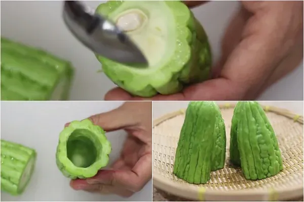 Nhồi thịt vào khổ qua