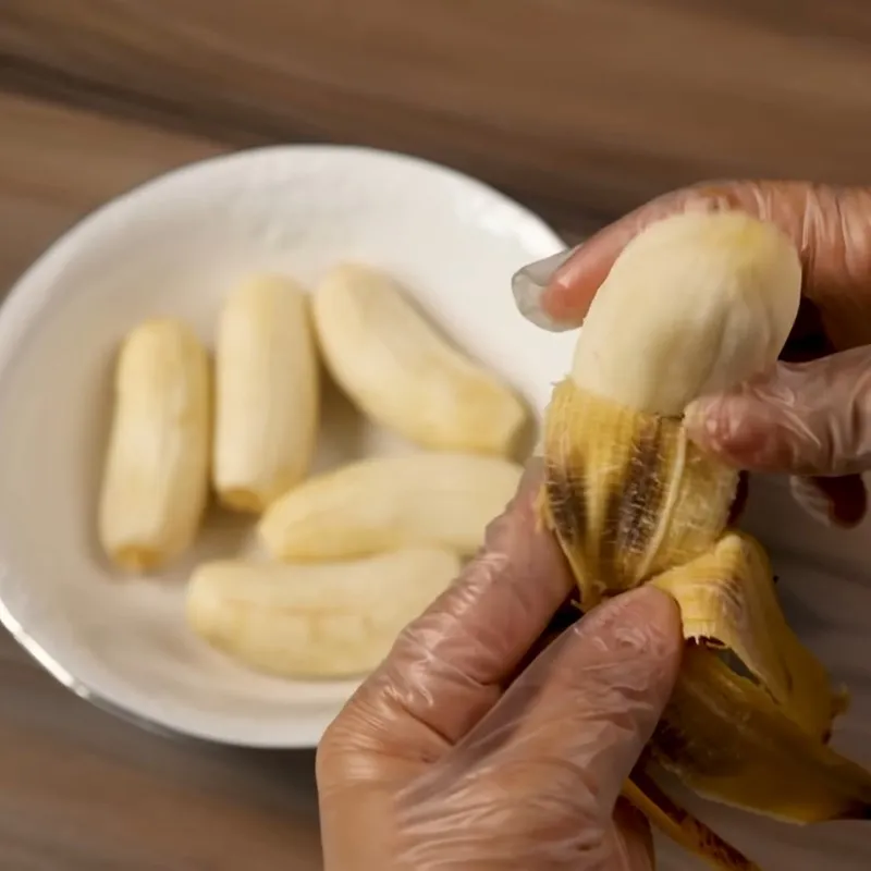 Bước 1 Sơ chế nguyên liệu Chè chuối viên