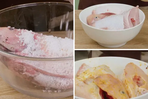 Sơ chế và ướp cá